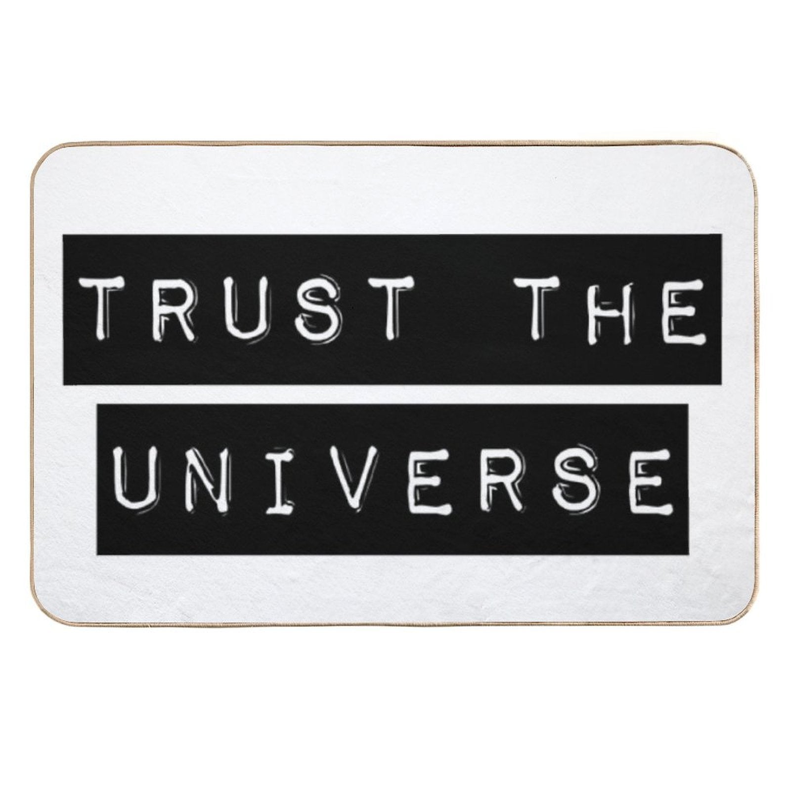 Trust The Universe Minimalistic  Pet-Safe Bath Mat