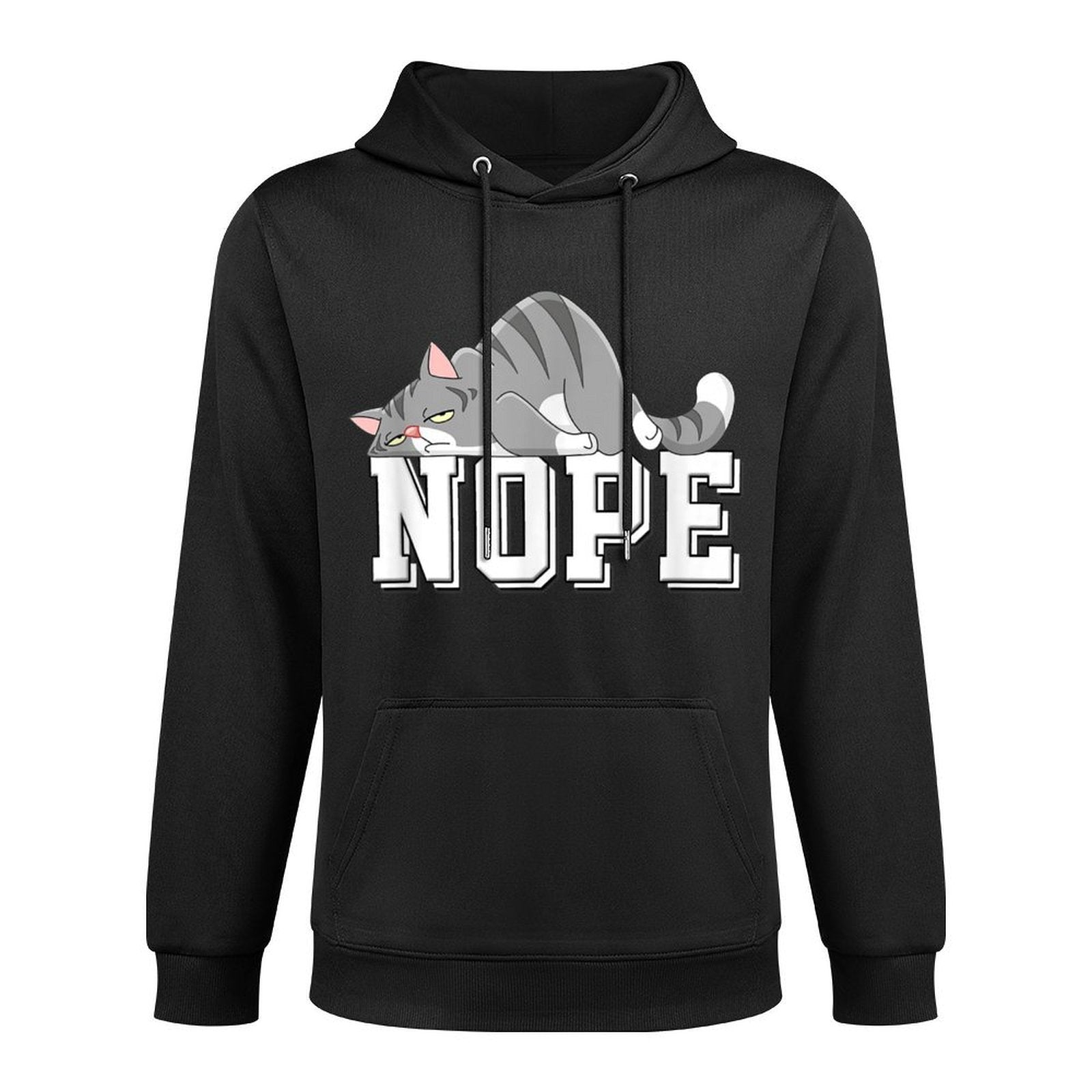Funny Lazy Cat Nope Not Today Cat Pilling-Resistant Hoodie