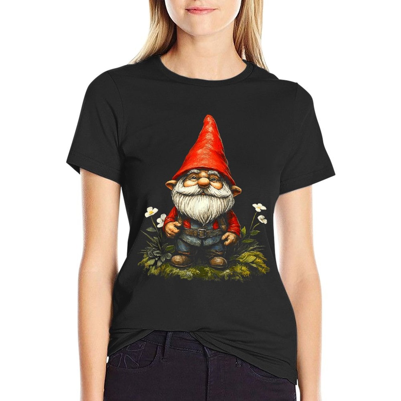 Gnome Mythical Motif Fantasy Art Gnome  Quick-drying T-Shirt