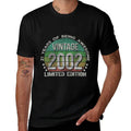 Vintage 2002 21 Year Old Gifts Limited Edition 21st Birthday  Eco-friendly Material T-Shirt