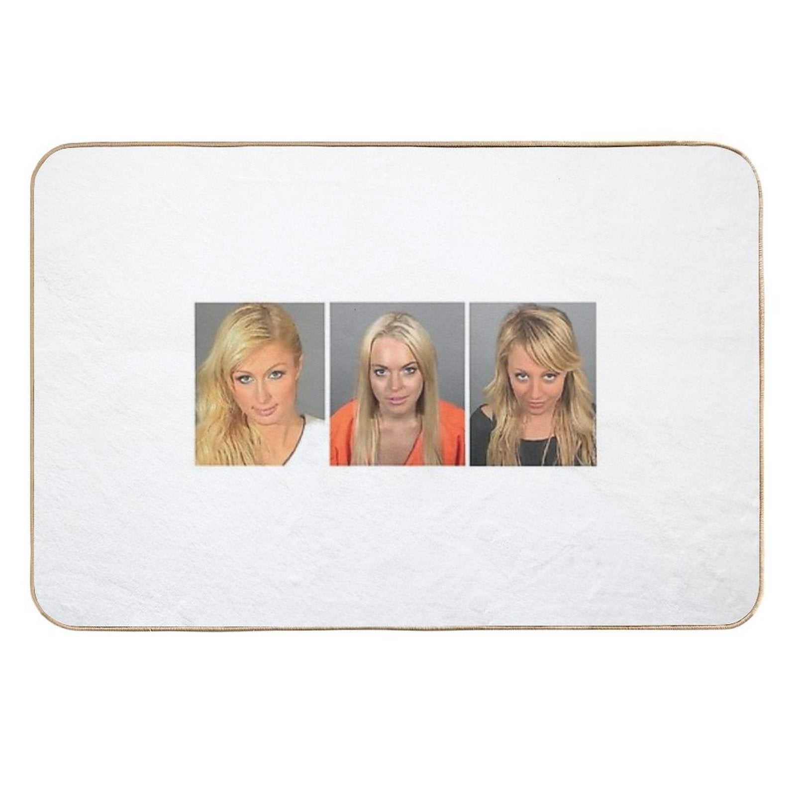 Lindsay, Paris, Nicole Mugshots  Long-Lasting Bath Mat