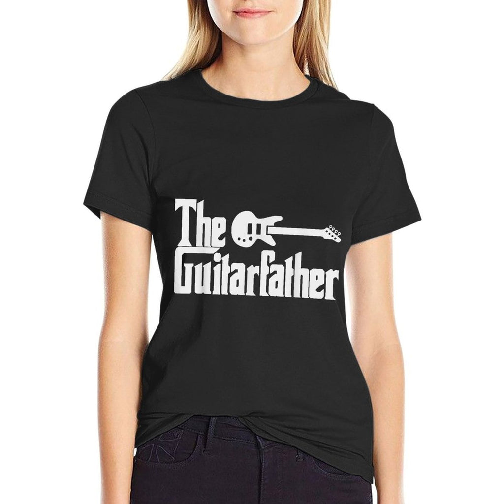 Fathers Day The Guitar-father Musician Guitarist Dad Gift  Summer-ready Fabric T-Shirt