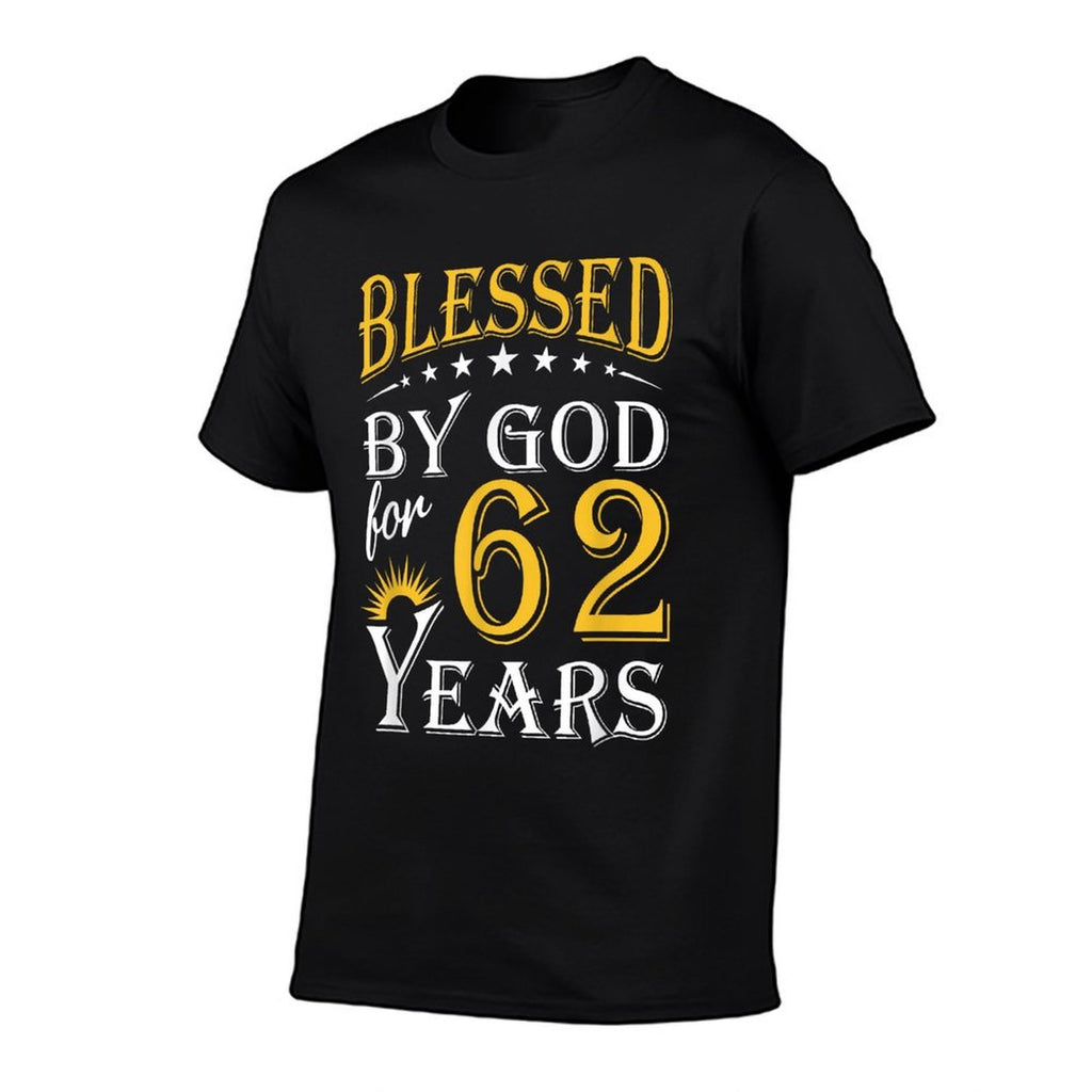 Vintage Blessed by God for 62 Years Happy 62nd Birthday  Stretchy T-Shirt