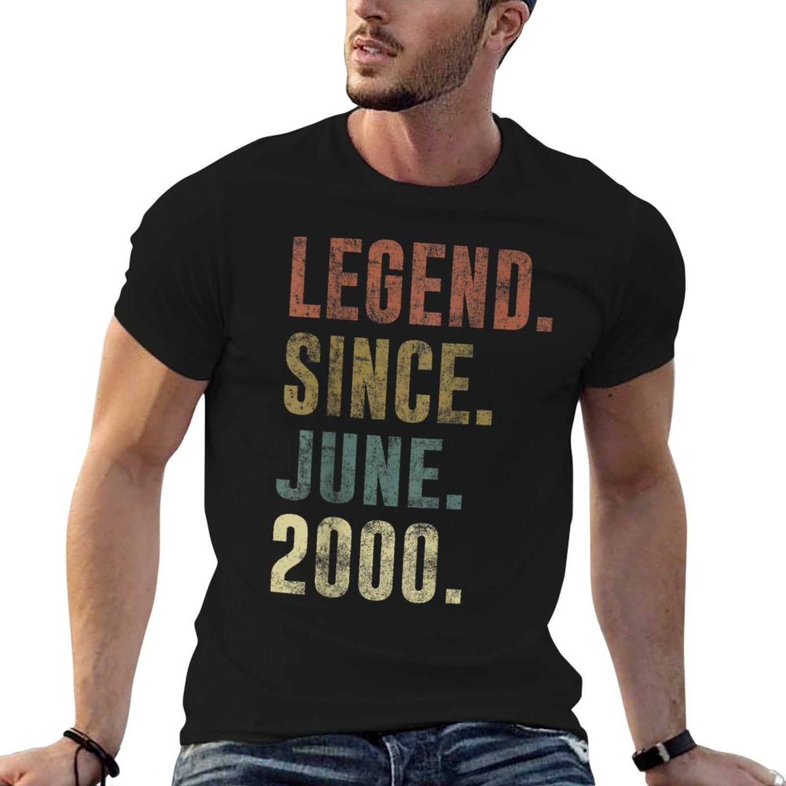 25th 2000 Birthday Vintage Legend Since June 2000  Soft T-Shirt