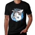 Kids Shark 5th Birthday Boy 5 Year Old Shark Theme Party 5 Shark  Vintage-inspired T-Shirt