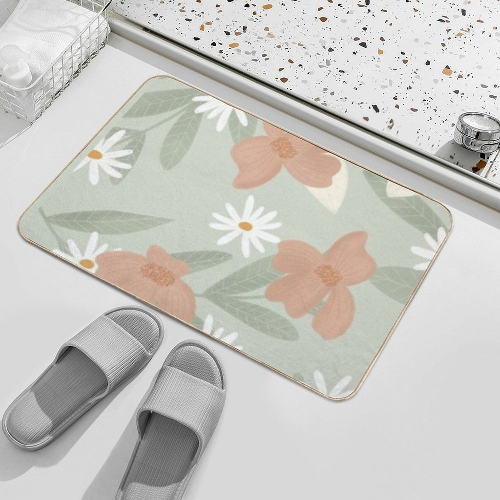 Floral Pattern  Multi-Purpose Bath Mat