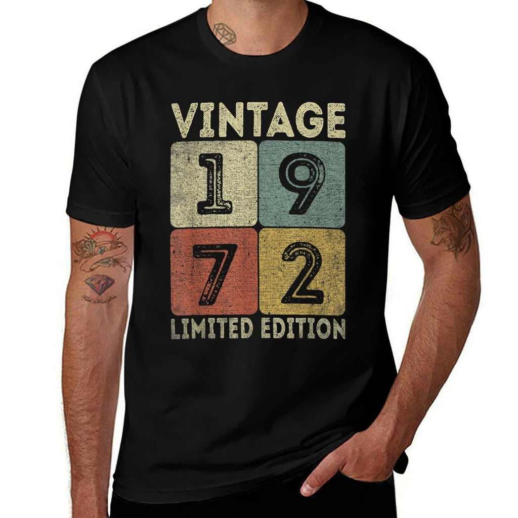 Vintage 1972 Limited Edition Outfit Retro 50th Birthday Gift  Polyester Blend T-Shirt
