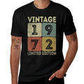 Vintage 1972 Limited Edition Outfit Retro 50th Birthday Gift  Polyester Blend T-Shirt