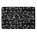 White Flowers  Pet-Safe Bath Mat