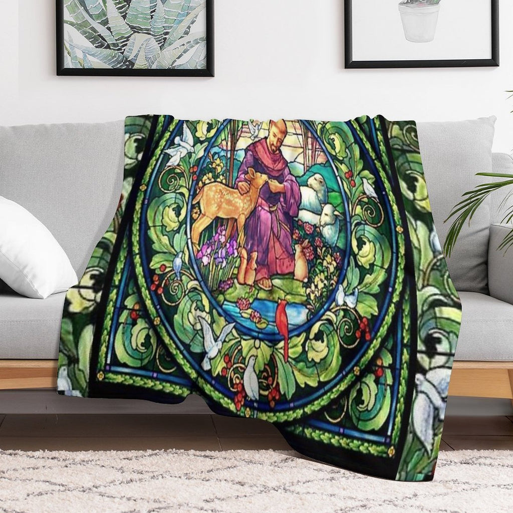 Saint Francis of Assisi, Francis of Assisi, Friar,  San Francesco Durable Throw Blanket