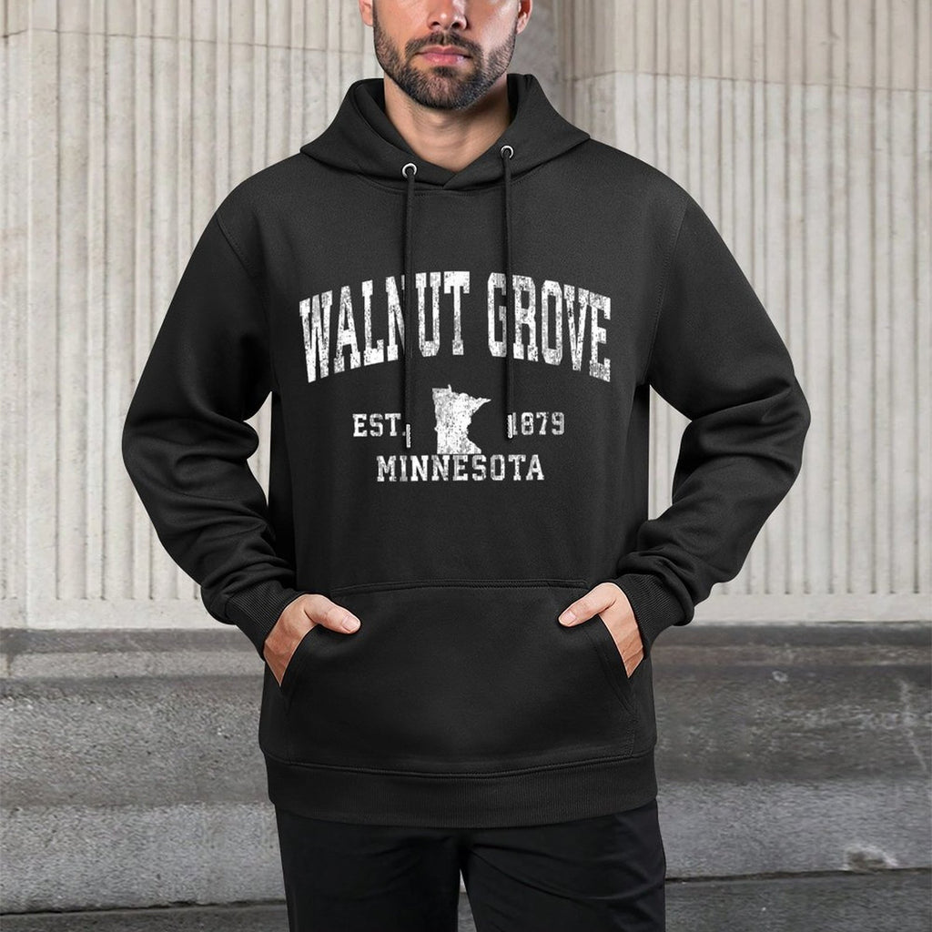 Walnut Grove Minnesota MN Vintage Athletic Sports Design Moisture-Wicking Hoodie