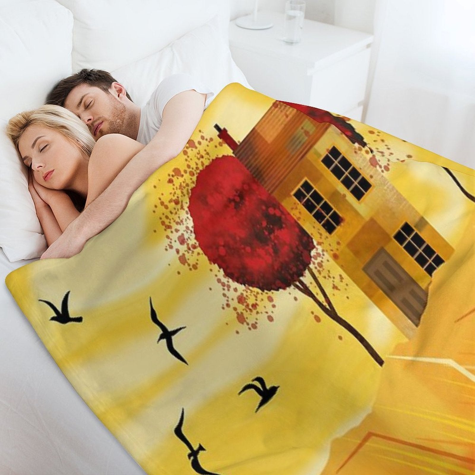 Morning Sunshine Sustainable Throw Blanket