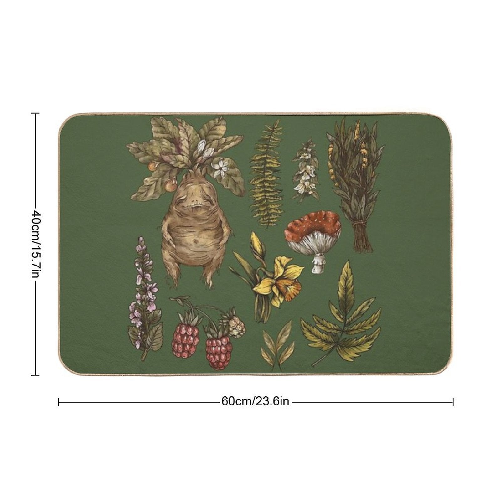 Study of Herbs And Plants - Herbology  Odorless Bath Mat