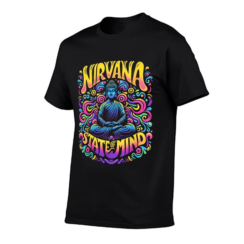 Nirvana State Of Mind Meditation Funny Graphics  Trendy Pattern T-Shirt