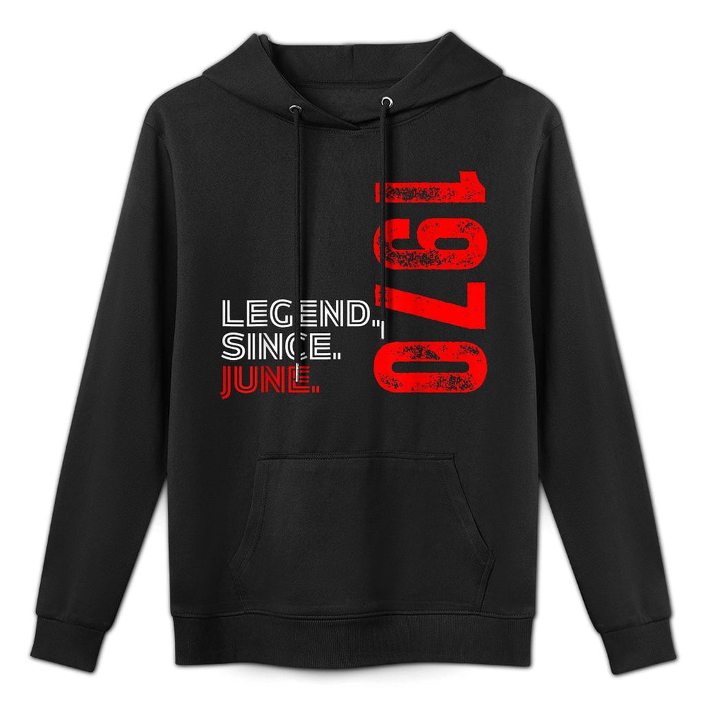 Born In June 1970 Vintage Birthday Legend Since June 1970 Moisture-Wicking Hoodie