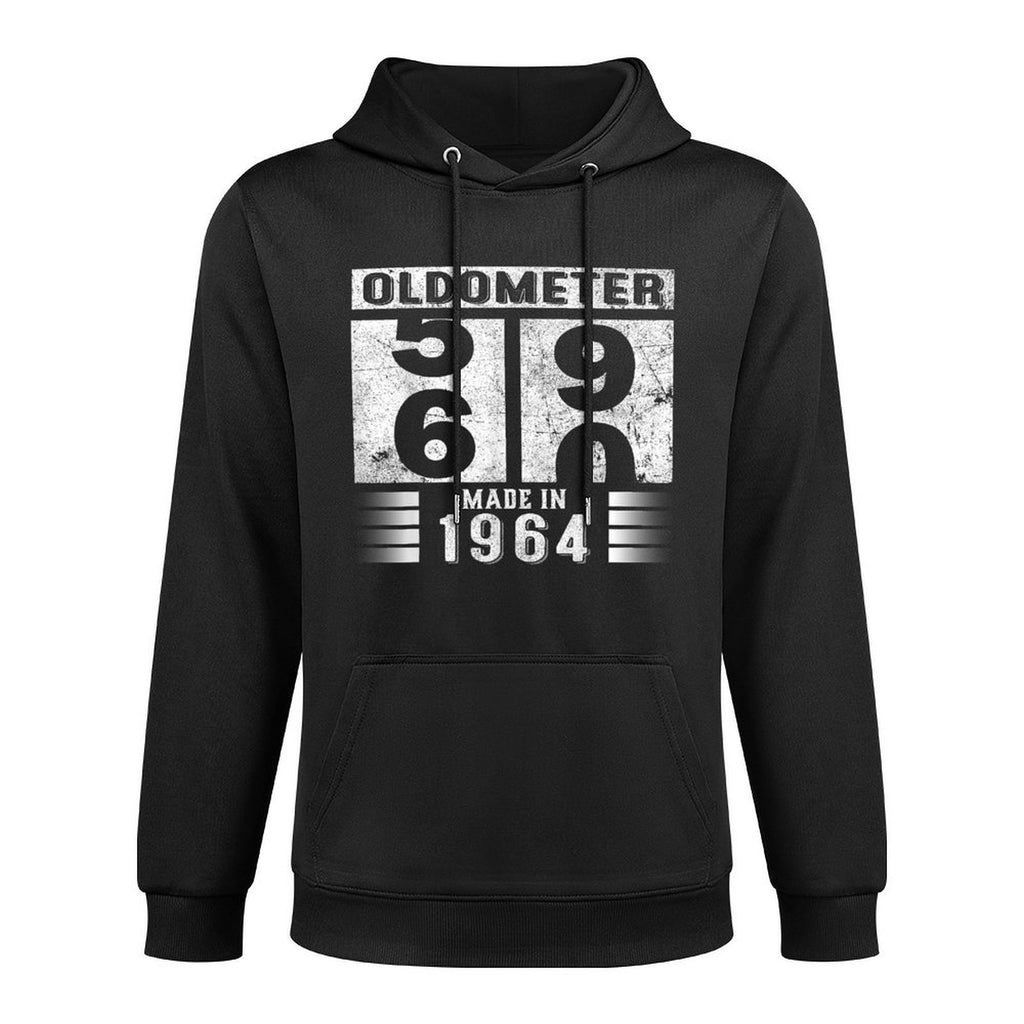 Oldometer 59-60 B-day Made In 1964 Funny 60th Birthday Dad Breathable Fabric Hoodie