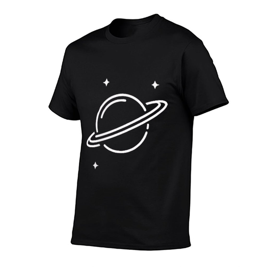 Planet Rings Stars Science Space Men Women Boys Girls Kids  Polyester Blend T-Shirt