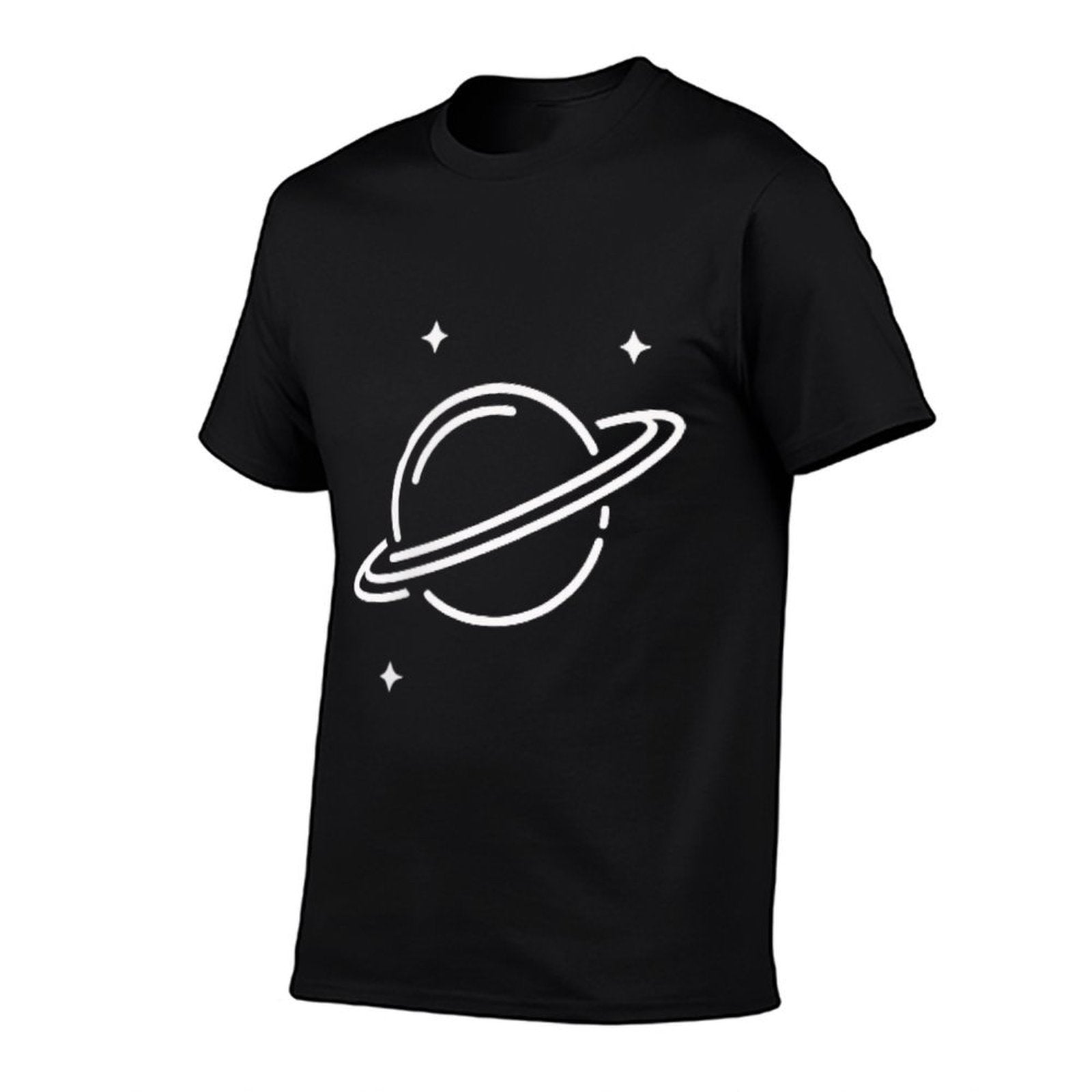 Planet Rings Stars Science Space Men Women Boys Girls Kids  Polyester Blend T-Shirt