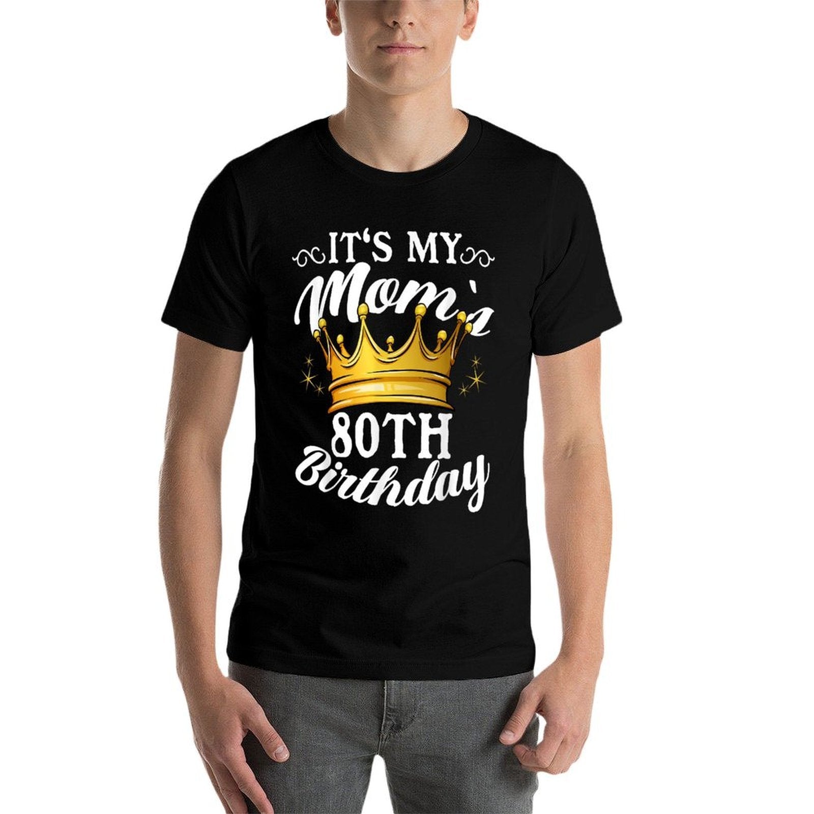 It's My Mom's 80th Birthday Crown Women's 80th Birthday  Classic T-Shirt