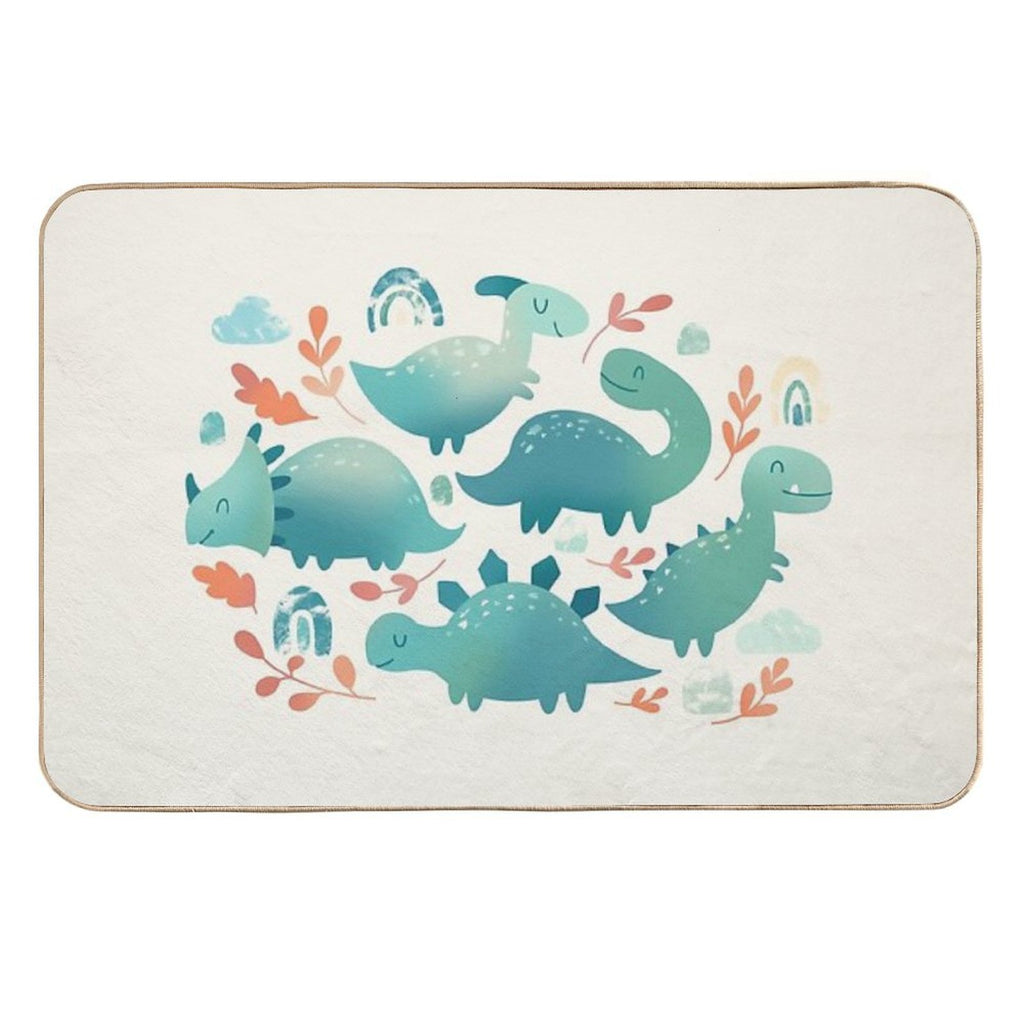 Baby Dinosaurs  Easy To Clean Bath Mat
