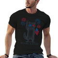 Feral And Free Funny Raccoon Feral But Free 4th Of July  Oversized Silhouette T-Shirt