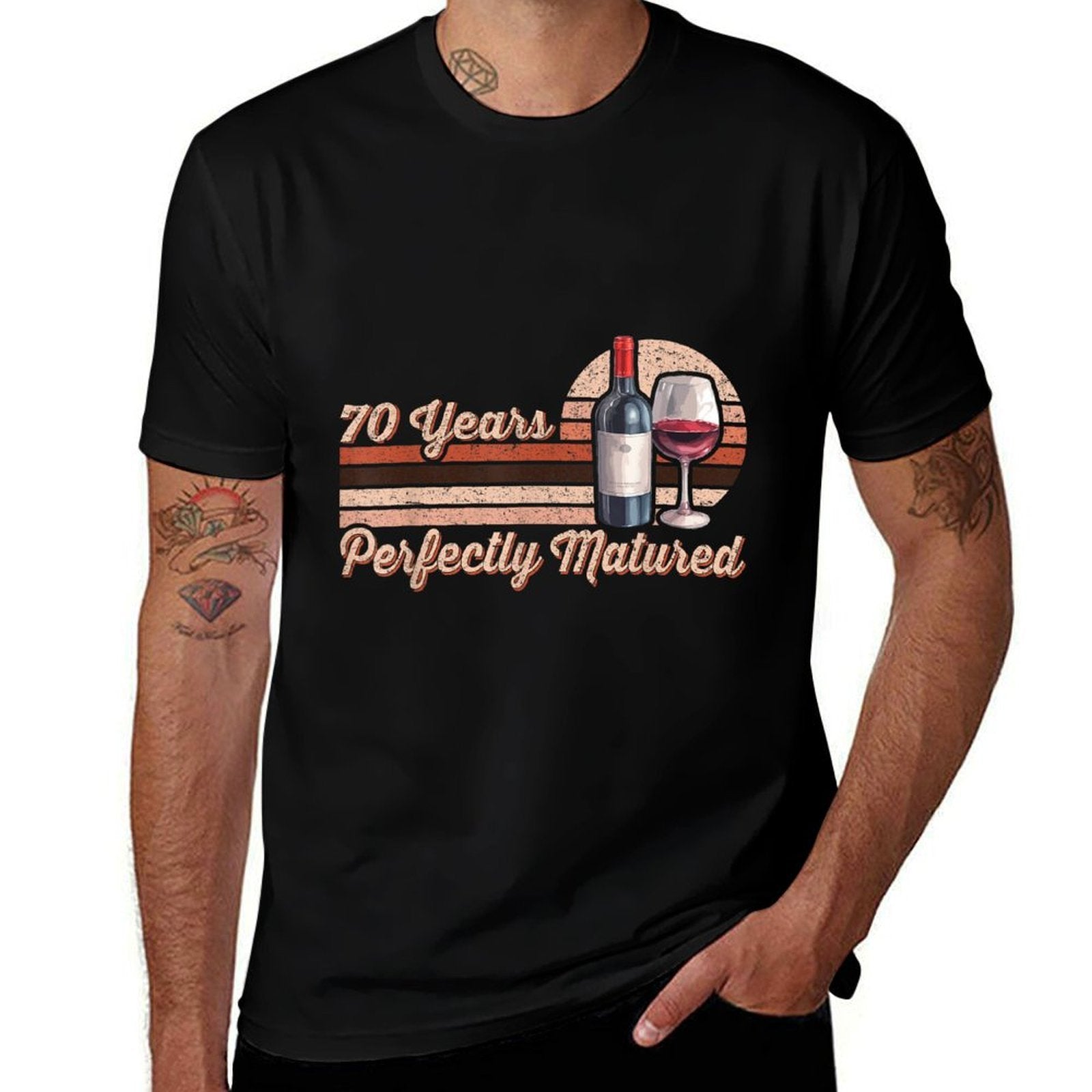 70 Years Perfectly Matured - Wine Lover - 70th Birthday  Breathable T-Shirt