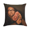 Danny Devito And His Beloved Ham Soft Short Plush Fabric Throw Pillow