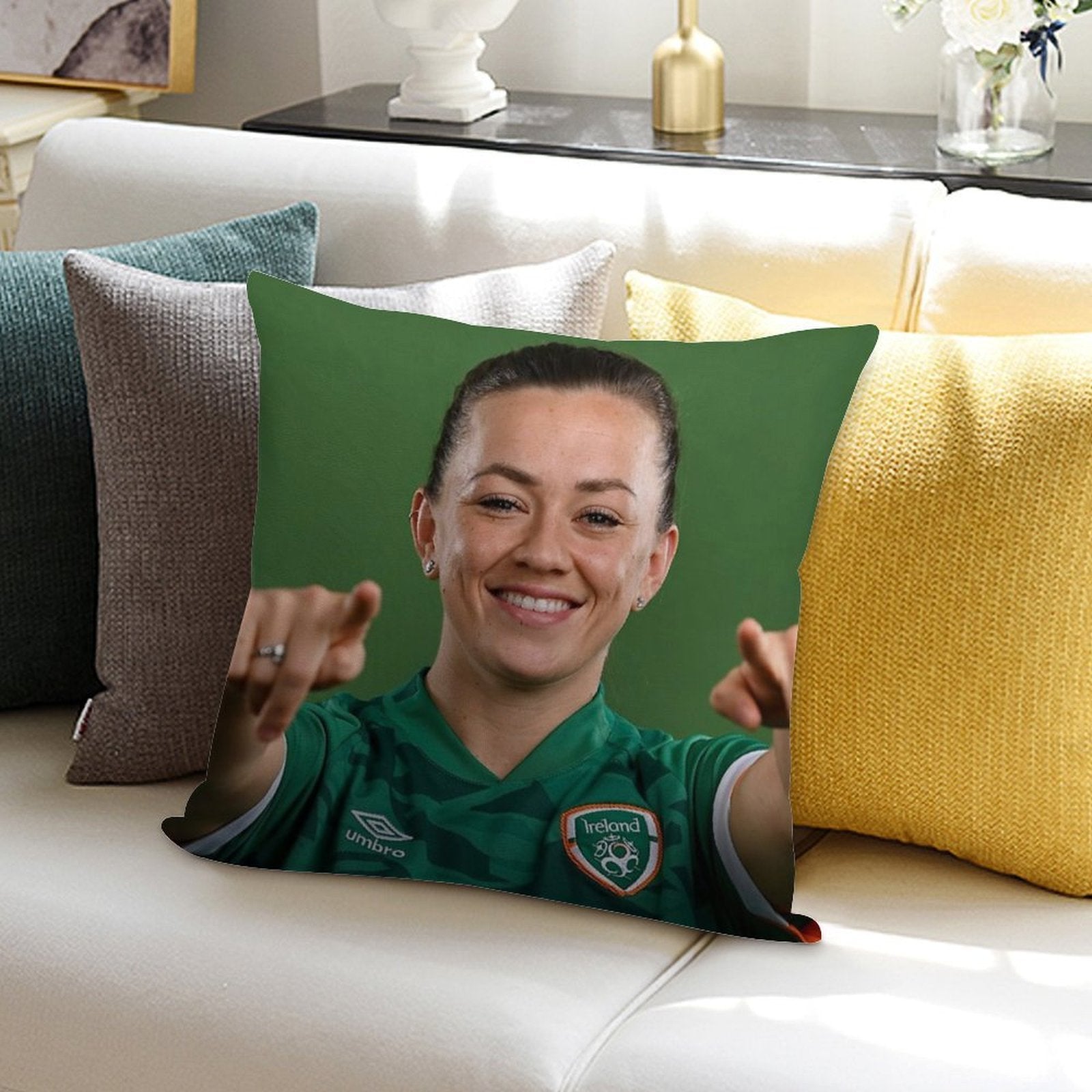 Katie McCabe Soft Warmth Comfort Throw Pillow