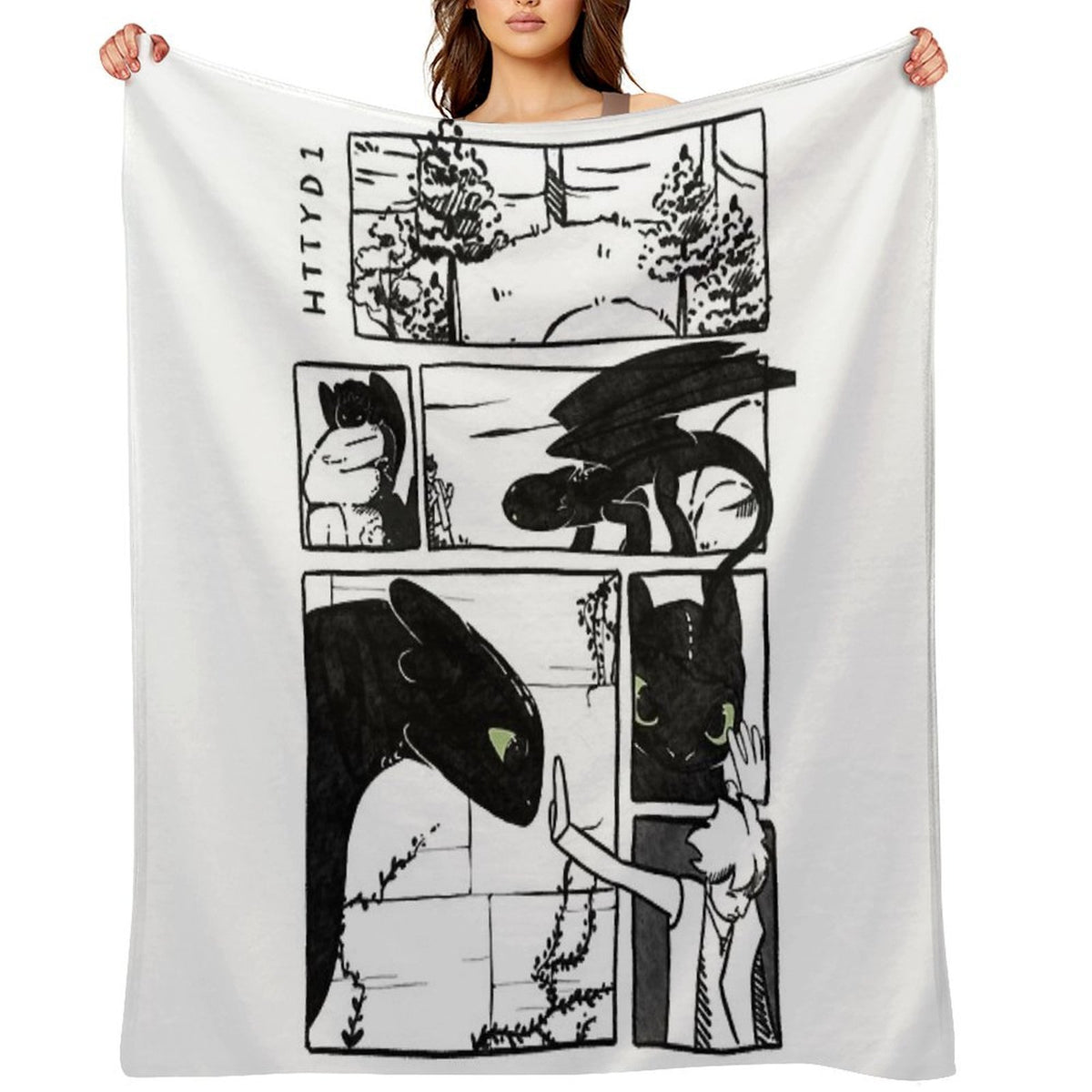 HTTYD Graphic Compact Throw Blanket
