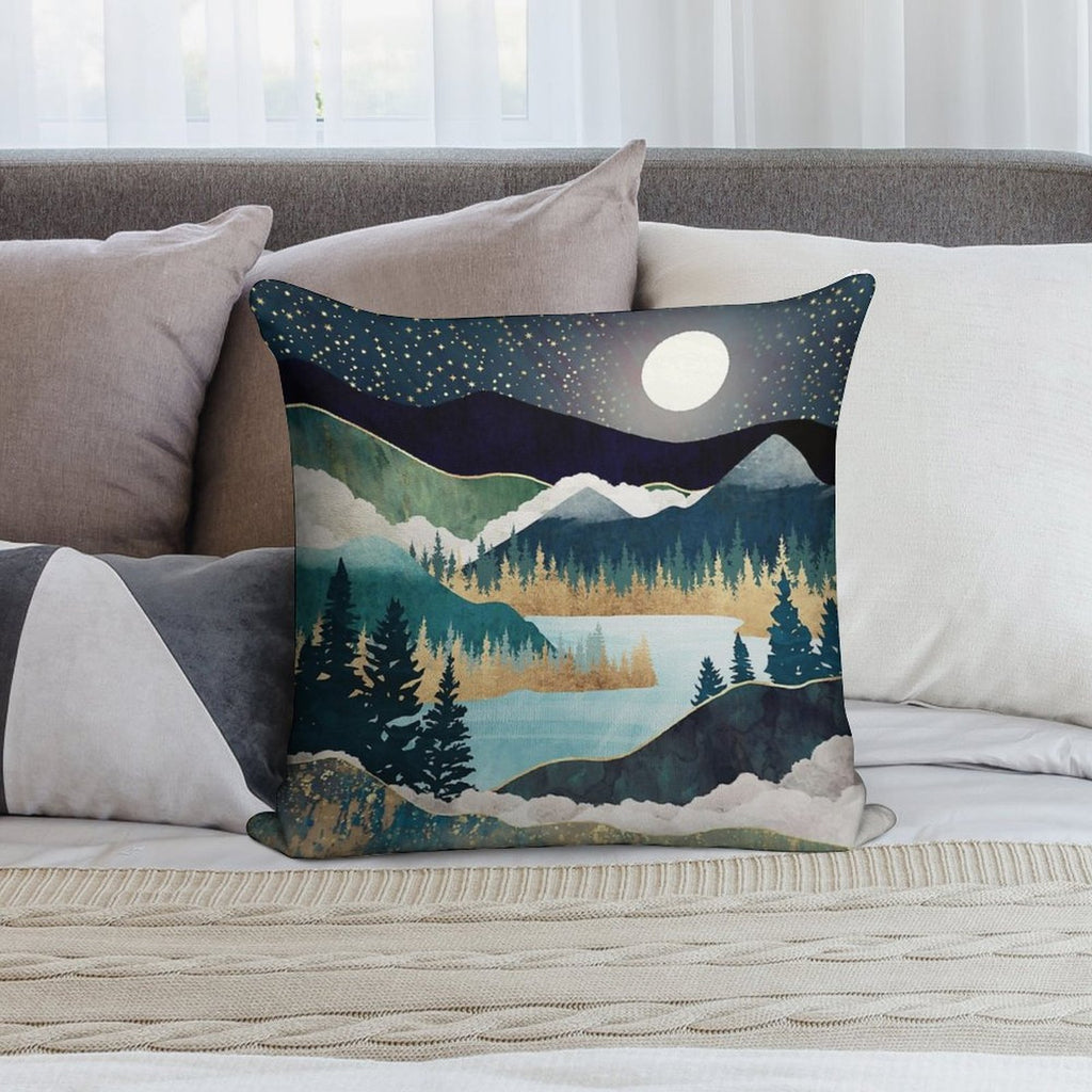 Star Lake Soft Fade-Resistant Throw Pillow