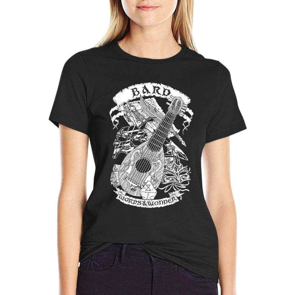 Fantasy RPG - Bard  Heathered Texture T-Shirt