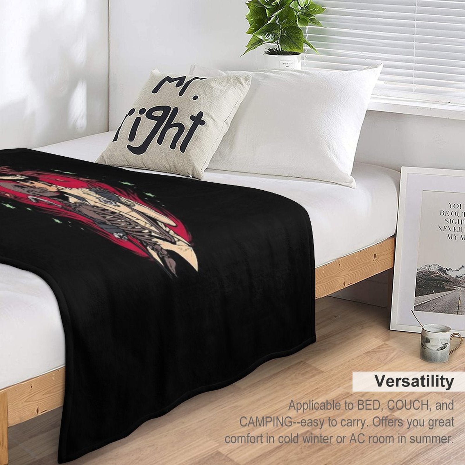 Ghóst – Skeleton Bandstand Travel-friendly Throw Blanket