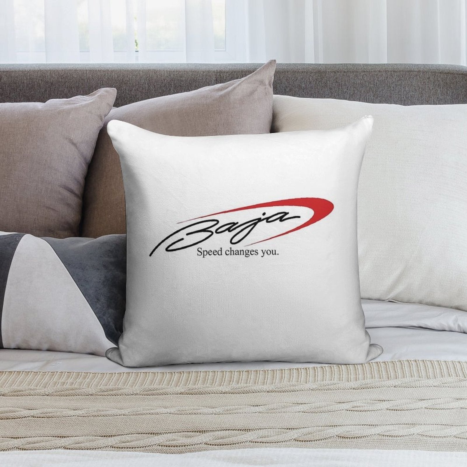 Baja Boats Soft Fade-Resistant Throw Pillow