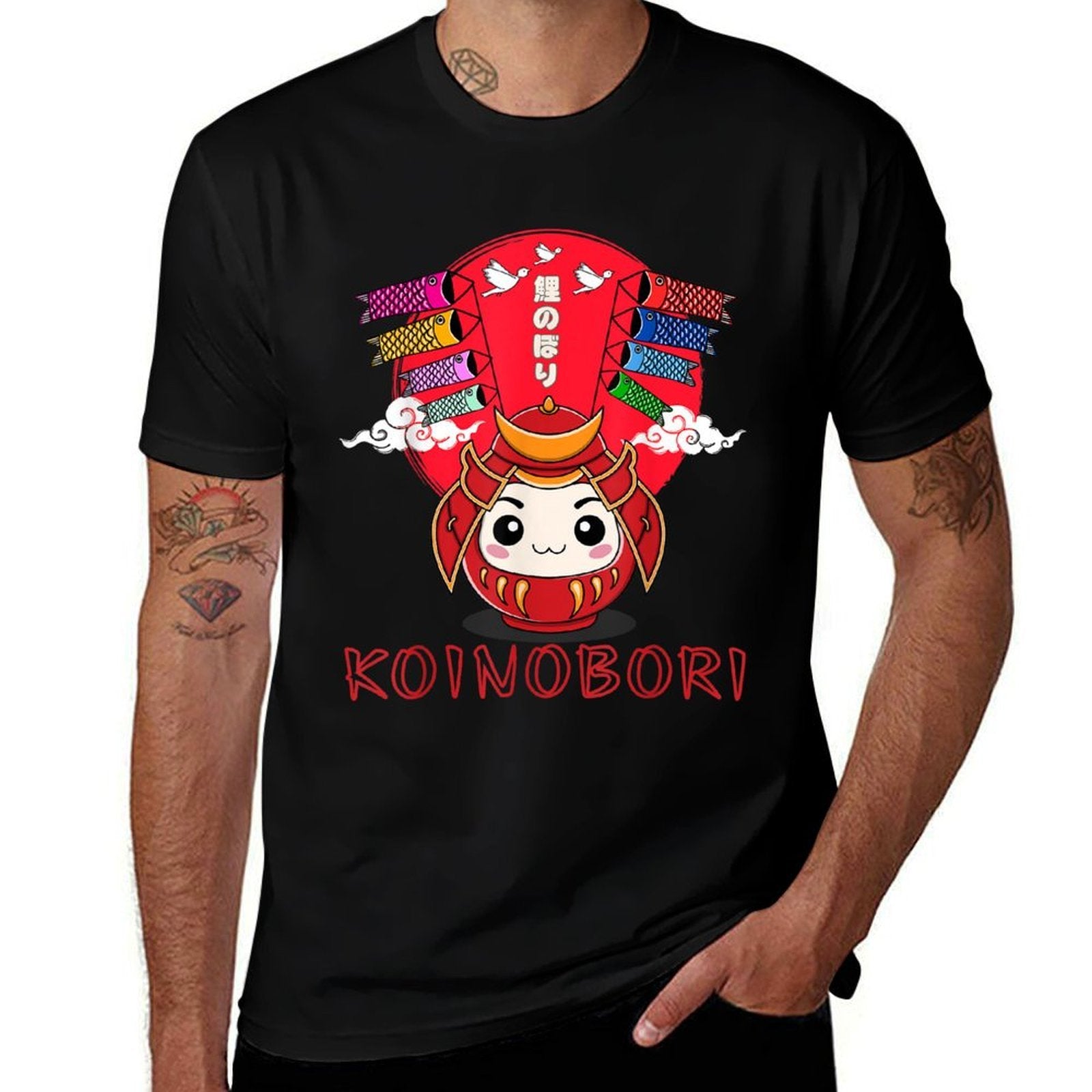 Koinobori Japan Children's Day Carp Fish Flag Boy Girl Kids  Trendy Pattern T-Shirt