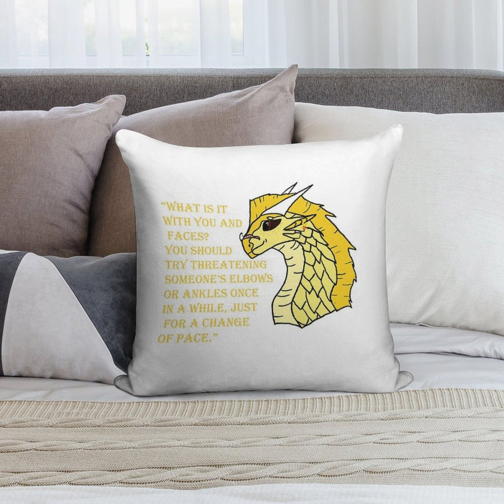 Qibli Quote [OUTDATED!! SEE DESCRIPTION!!] Soft Washable Throw Pillow