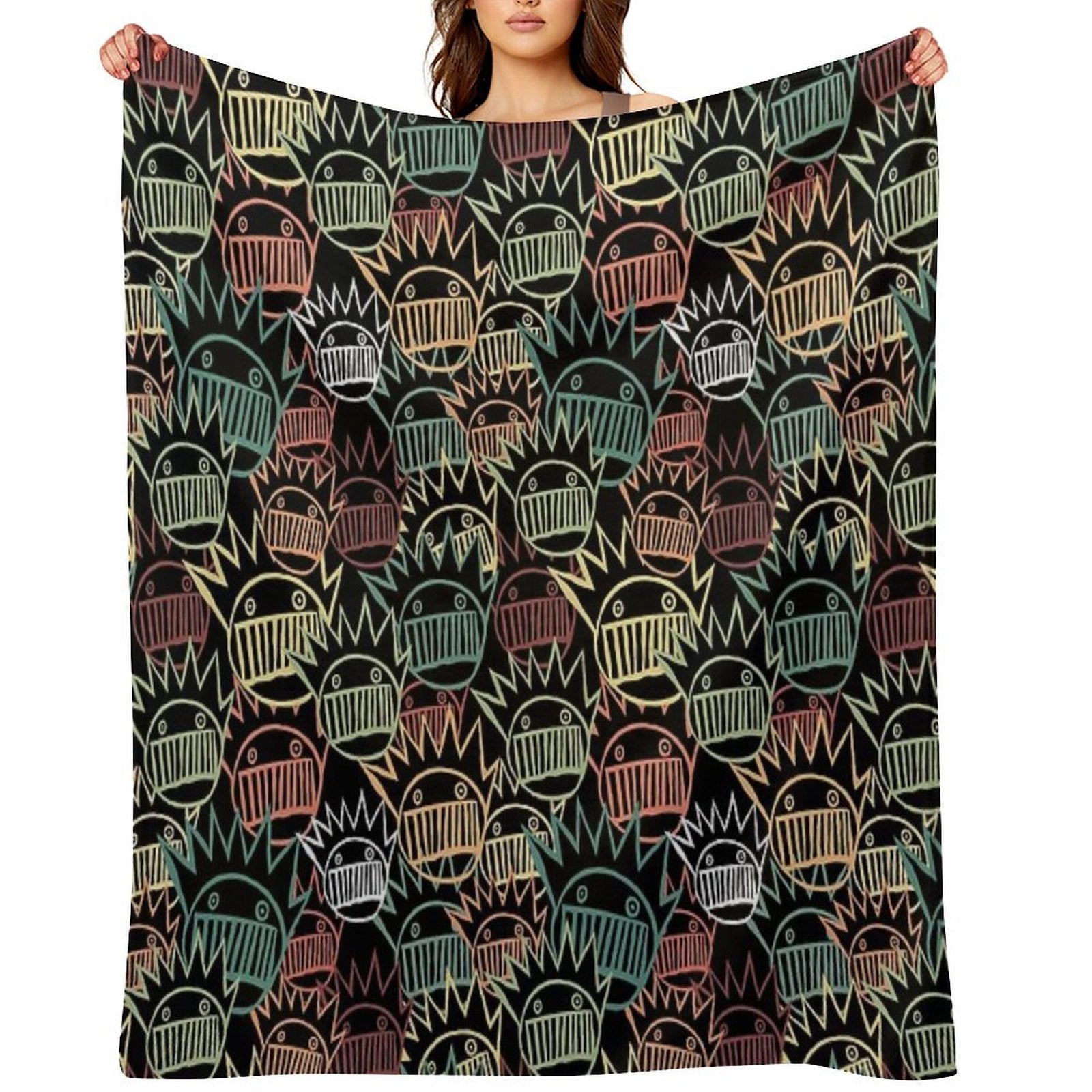 Boognish Pattern Comfort Throw Blanket