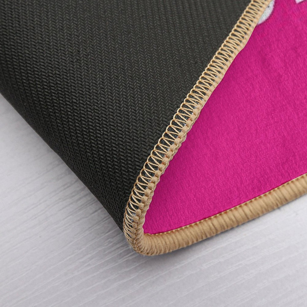 HOWDY Pink  Fade-Resistant Bath Mat