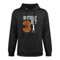 Kids 3rd Birthday Boy Basketball Kids 3 Year Old Medium-Weight Fabric Hoodie