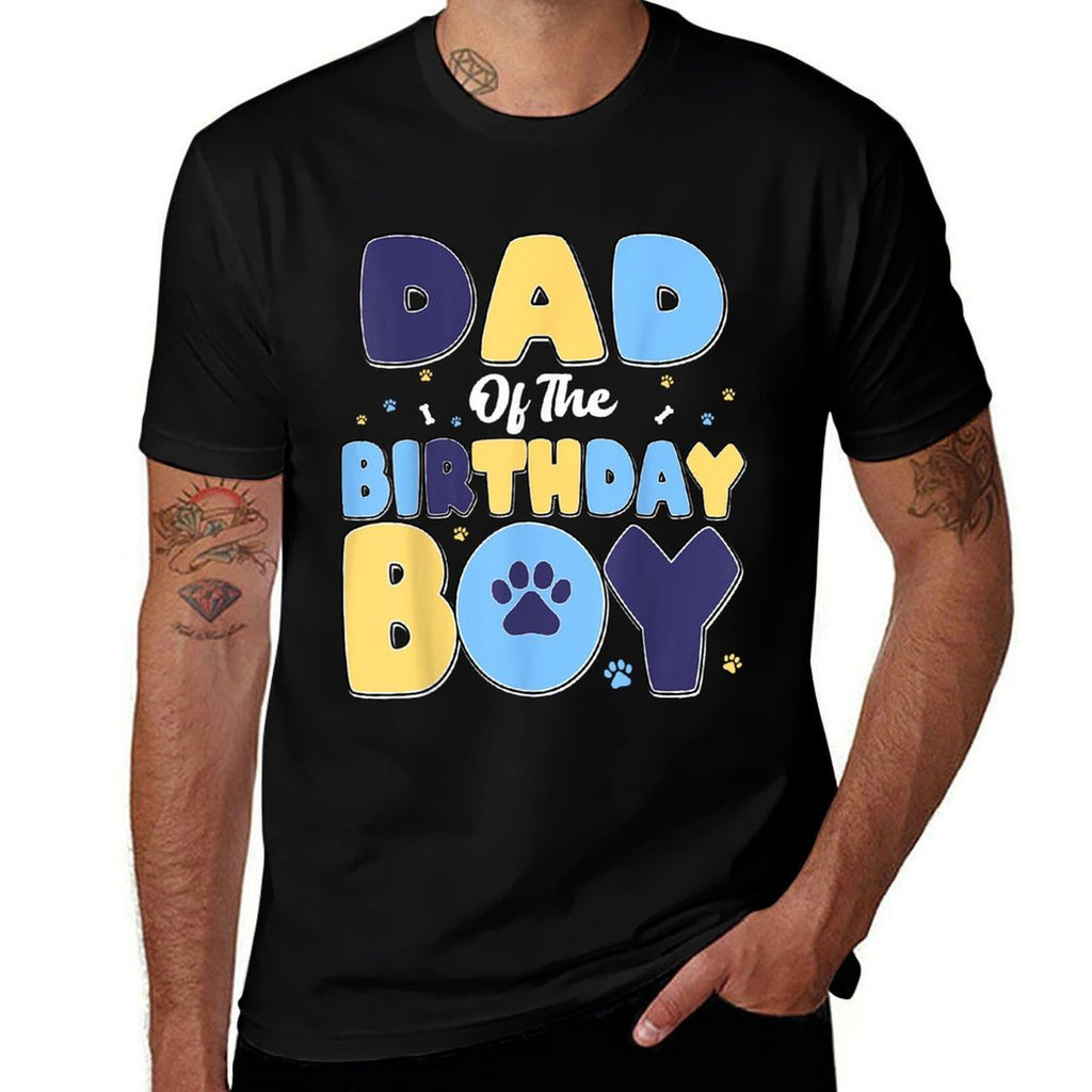 Dad Of The Birthday Boy Matching Family Party Dog Lover  Quick-drying T-Shirt