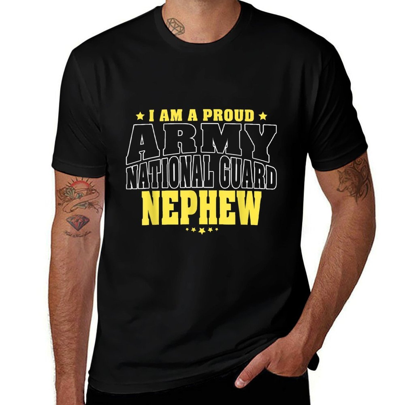 I Am A Proud Army National Guard Nephew - Military Family  Classic T-Shirt