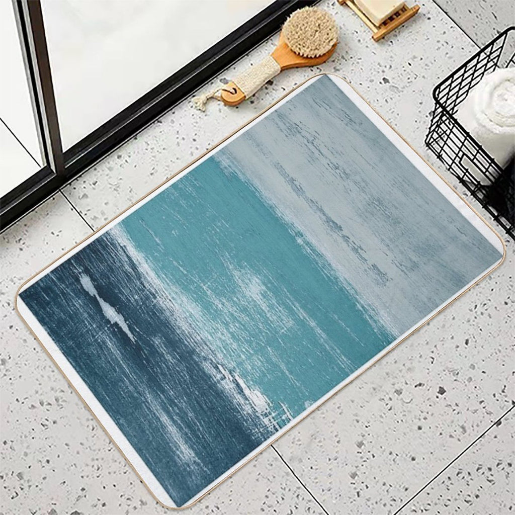 Reclaimed Wood (blue)  Absorbent Bath Mat