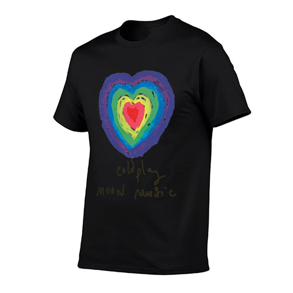 Coldplay Moon Music Heart Amazon Exclusive  Cotton T-Shirt