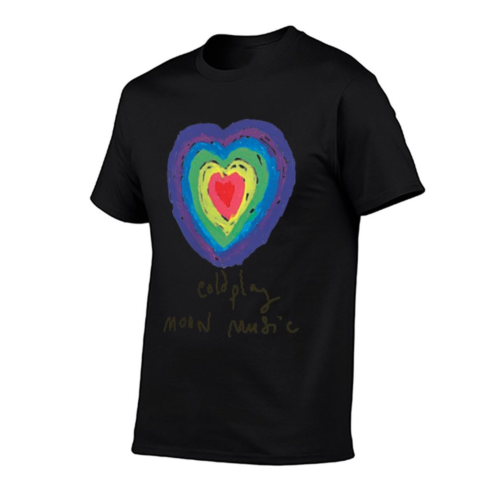 Coldplay Moon Music Heart Amazon Exclusive  Cotton T-Shirt