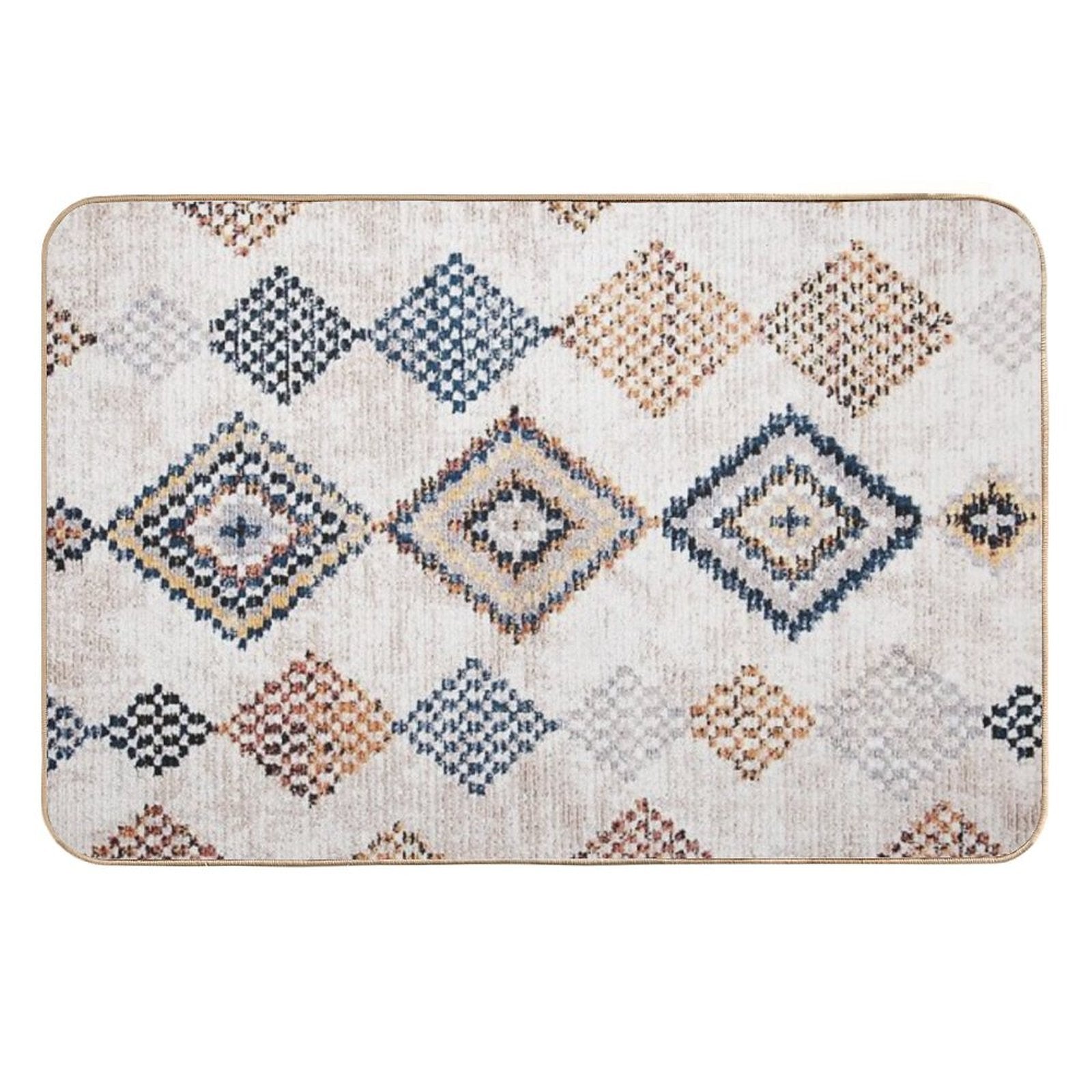 Moroccan Berber Rug Artwork  Toxin-Free Bath Mat
