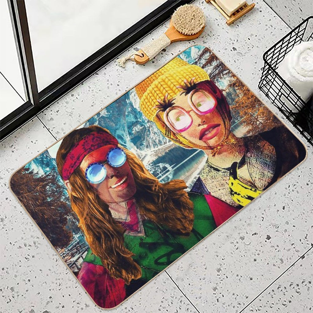 Georges De La Tour (The Fortune Teller) by Brysemal  Slip-Resistant Bath Mat