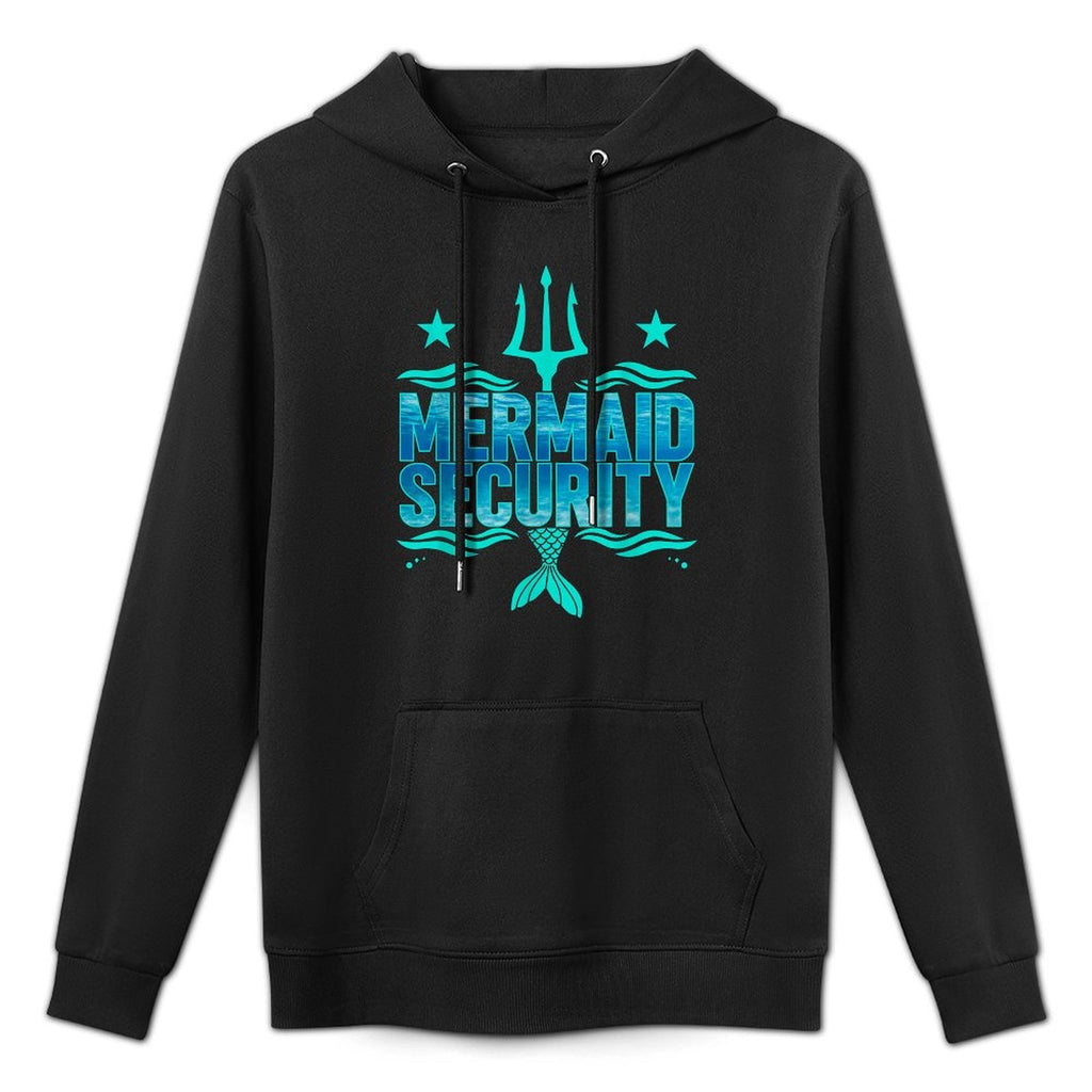 Mermaid Security Squad Trident Birthday Merman Souvenir Easy Care Hoodie