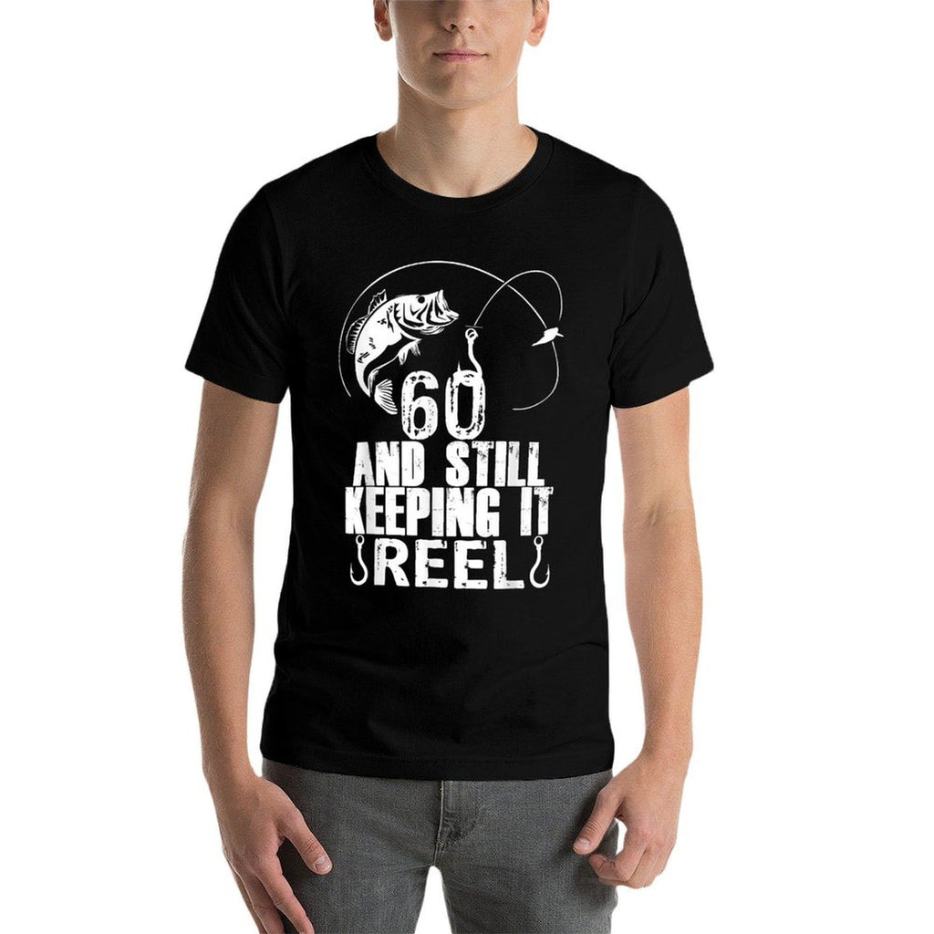 60th Birthday And Still Keeping It Reel Fishing  Soft T-Shirt