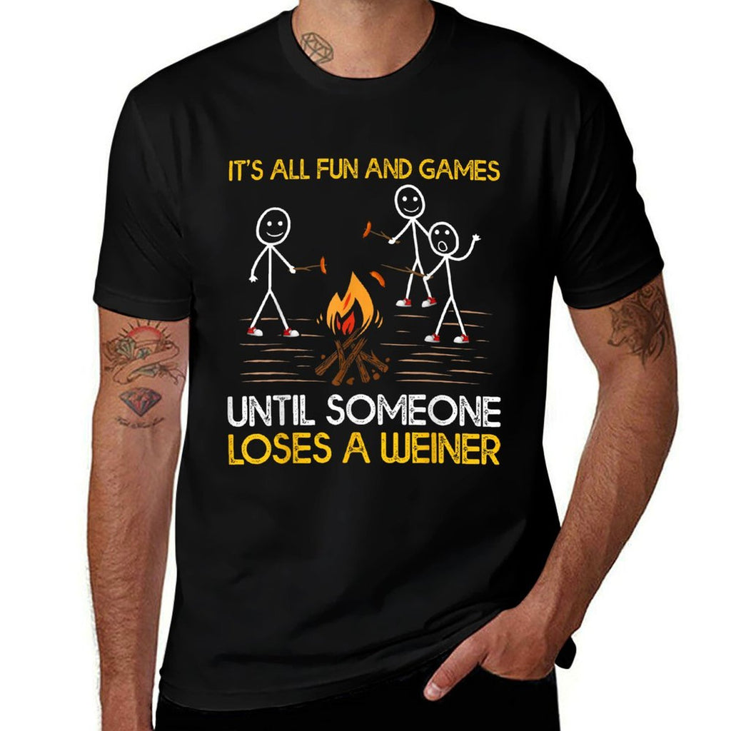 Funny Its All Fun And Games Until Someone Loses A Weiner  Breathable T-Shirt
