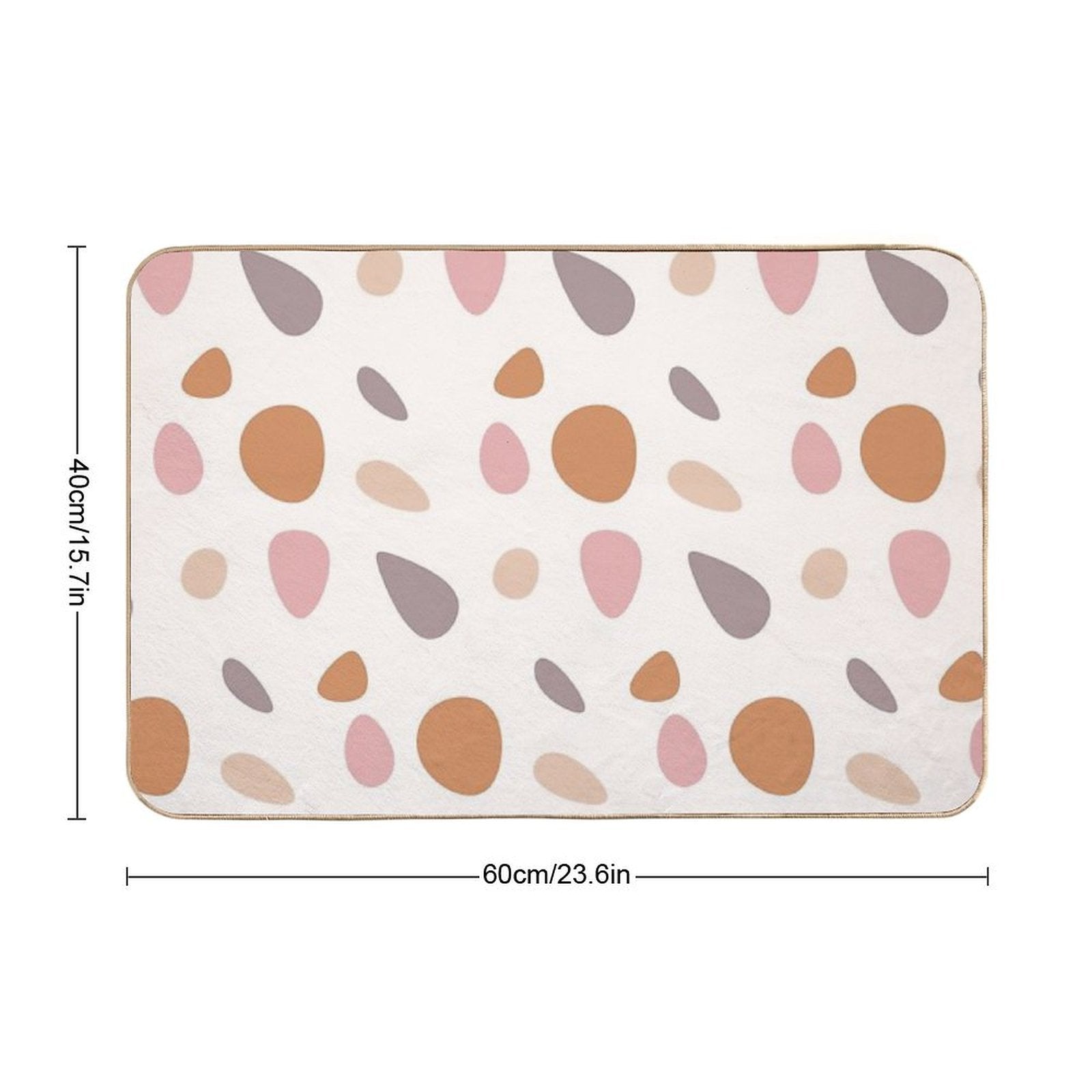 Earth Rocks Durable Bath Mat