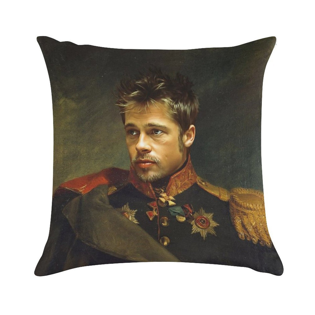 Brad Pitt - Replaceface Soft Warmth Comfort Throw Pillow